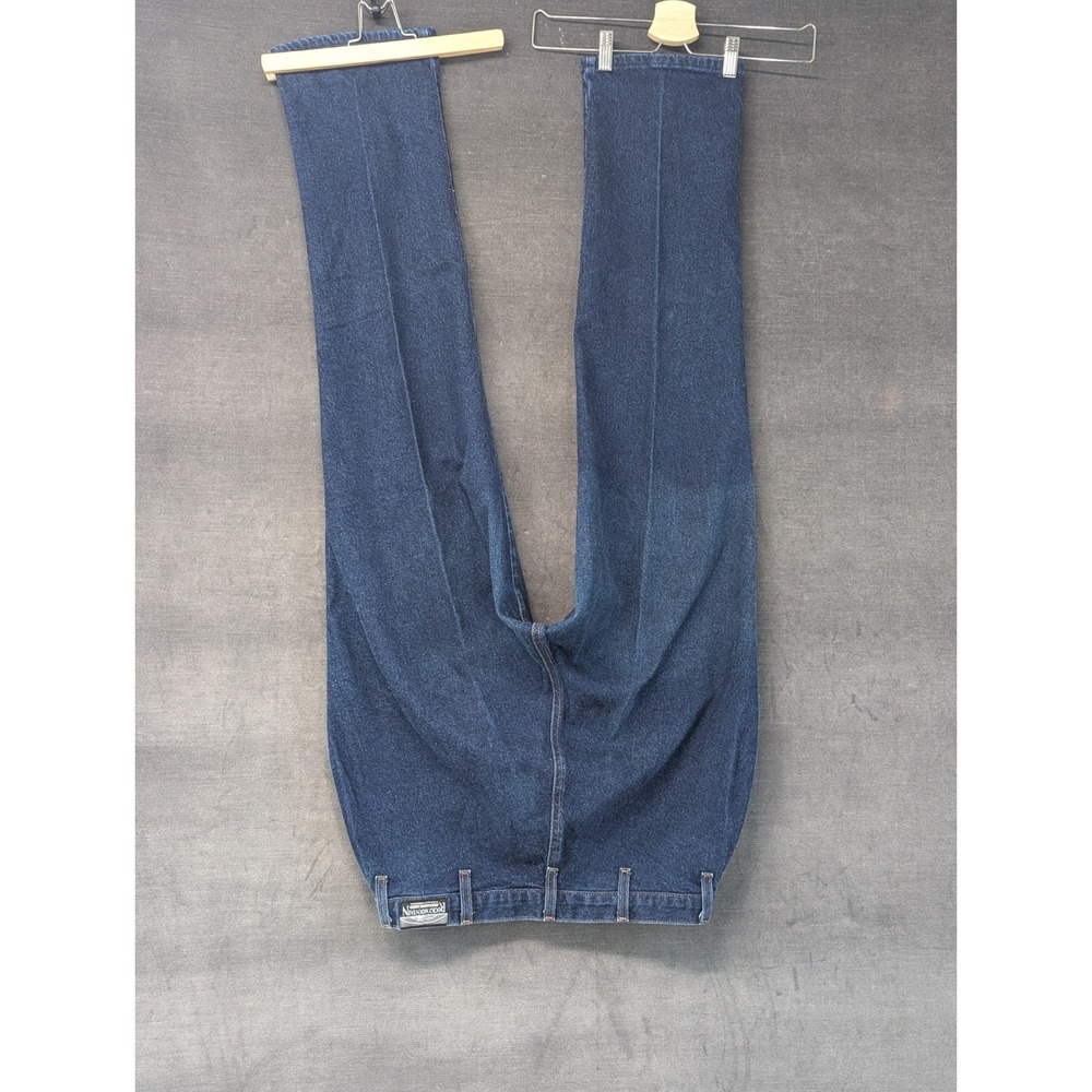 VTG Rocky Mountain Rockies High Waist Bareback Dark Wash Denim Sz 16WR 35x31